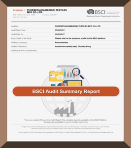 Certificate BSCI