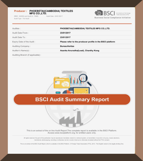 Certificate BSCI